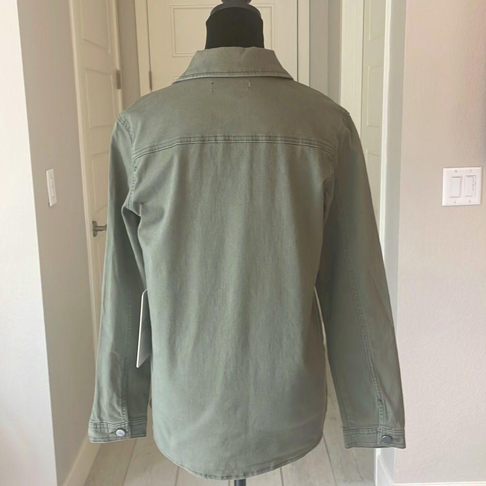 1822 Denim Military Utility Jacket Olive Green Size S NWT - Picture 11 of 14